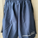 Navy 8 Gym Short front